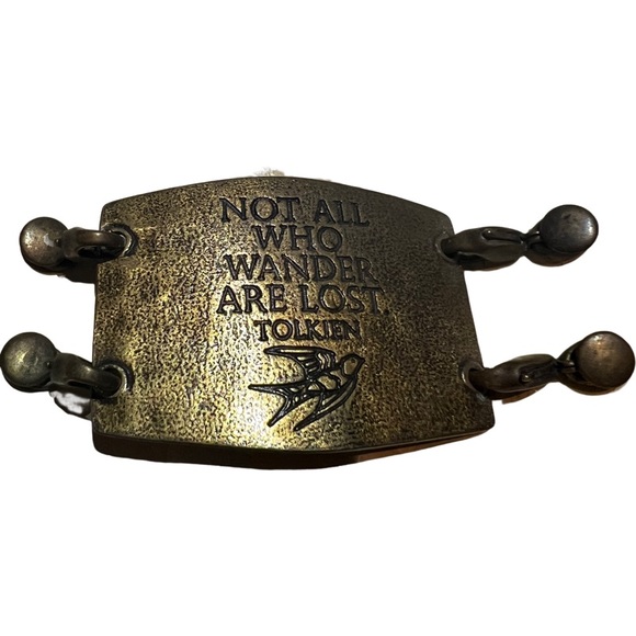 Lenny & Eva LE Leather Bracelet ‘Not all who wander are lost’ - Picture 2 of 3
